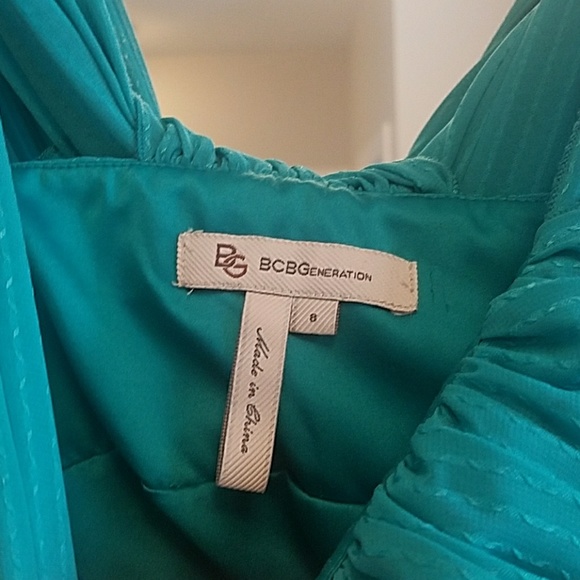 BCBG women's teal dress size 8 - Picture 6 of 6
